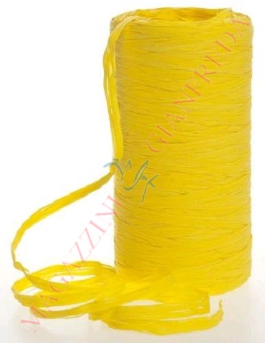 NASTRO RAFIA "6802 RAFIL" GIALLO BANANA mm. 5x200 mt.